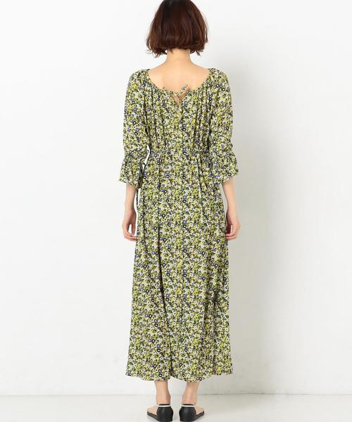 Another Edition(アナザーエディション)の「フラワープリントワンピース ◆(ワンピース・レディース・イエロー/ライラック・FREE)」の7枚目の写真