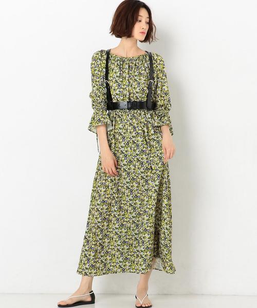 Another Edition(アナザーエディション)の「フラワープリントワンピース ◆(ワンピース・レディース・イエロー/ライラック・FREE)」の18枚目の写真