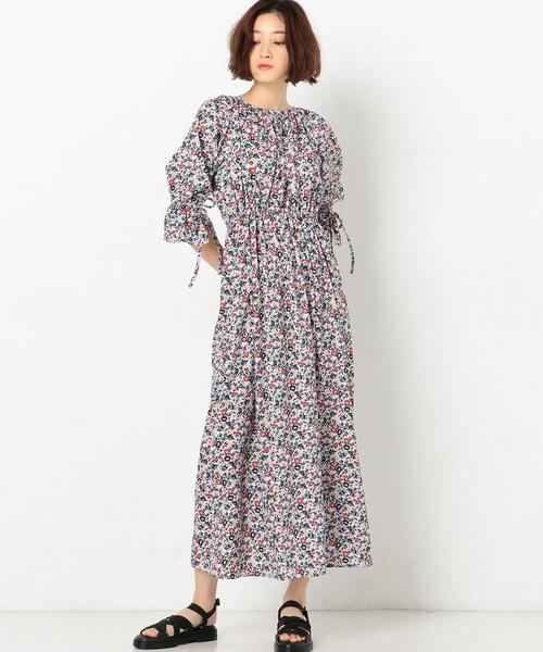 Another Edition(アナザーエディション)の「フラワープリントワンピース ◆(ワンピース・レディース・イエロー/ライラック・FREE)」の19枚目の写真