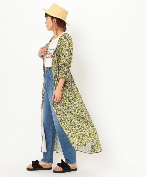 Another Edition(アナザーエディション)の「フラワープリントワンピース ◆(ワンピース・レディース・イエロー/ライラック・FREE)」の22枚目の写真