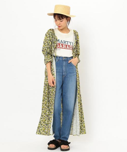 Another Edition(アナザーエディション)の「フラワープリントワンピース ◆(ワンピース・レディース・イエロー/ライラック・FREE)」の3枚目の写真