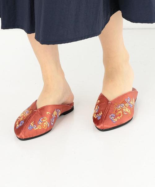 Another Edition(アナザーエディション)の「チャイナ刺繍スリッポン ◆(その他シューズ・レディース・ピンク/ブラック・MEDIUM/LARGE/SMALL)」の9枚目の写真