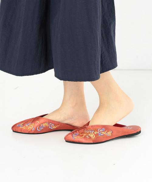 Another Edition(アナザーエディション)の「チャイナ刺繍スリッポン ◆(その他シューズ・レディース・ピンク/ブラック・MEDIUM/LARGE/SMALL)」の10枚目の写真