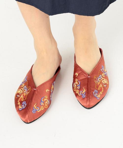 Another Edition(アナザーエディション)の「チャイナ刺繍スリッポン ◆(その他シューズ・レディース・ピンク/ブラック・MEDIUM/LARGE/SMALL)」の11枚目の写真