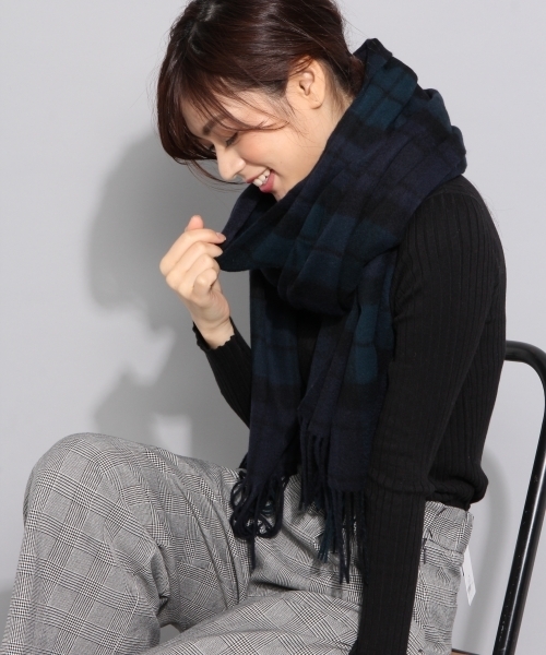 BLISS POINT（ブリスポイント）の「AWカシミヤコンストール/767765（ストール/ショール・レディース・ベージュ/ピンク/オフホワイト/チャコールグレー/ブルー/サーモンピンク/イエロー/その他2/その他3/その他5/その他4/その他1/その他6/ライトブルー/オレンジ/パープル・ONE SIZE）」の13枚目の写真