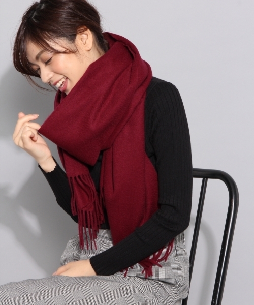 BLISS POINT（ブリスポイント）の「AWカシミヤコンストール/767765（ストール/ショール・レディース・ベージュ/ピンク/オフホワイト/チャコールグレー/ブルー/サーモンピンク/イエロー/その他2/その他3/その他5/その他4/その他1/その他6/ライトブルー/オレンジ/パープル・ONE SIZE）」の15枚目の写真