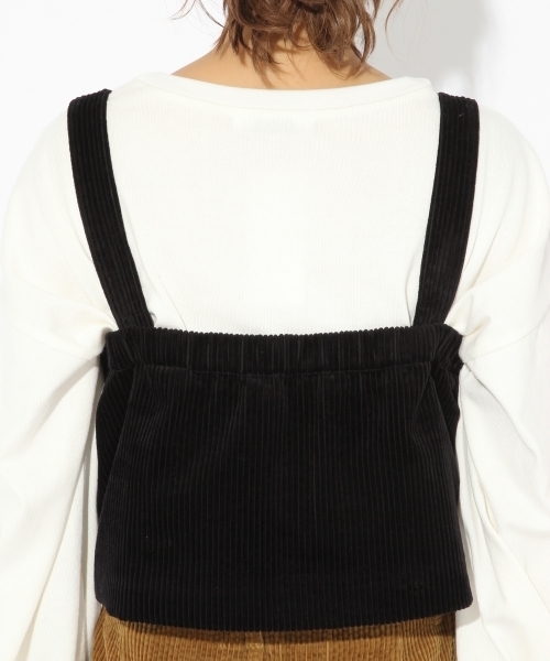 LOWRYS FARM（ローリーズファーム）の「コーデュロイビスチェ　764379（その他トップス・レディース・ブラック/オフホワイト/ブルー・FREE）」の10枚目の写真