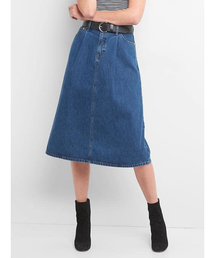 GAP | Gap ハイライズ Aライン デニムスカート(デニムスカート)
