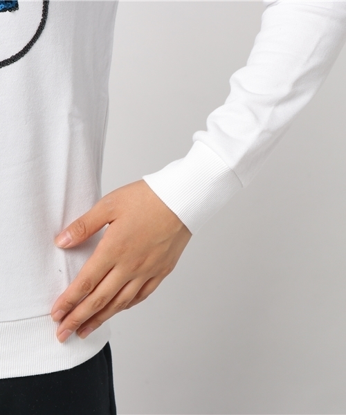 ARMANI EXCHANGE（アルマーニエクスチェンジ）の「【AXアルマーニ エクスチェンジ】スパンコールロゴ スウェット（スウェット・レディース・ホワイト/ブラック・SMALL/MEDIUM/X-SMALL/LARGE）」の11枚目の写真