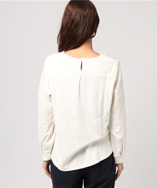 Honeys（ハニーズ）の「メタルパーツプルオーバー（Tシャツ/カットソー・レディース・ブラック/ベージュ/オフホワイト/ピンク/ブルー/マスタード・L/M）」の8枚目の写真