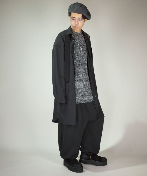 rovtski(ロフトスキー)の「rovtski 【セットアップアイテム】ドロップショルダーオーバーサイズロングシャツ/7S17072401(シャツ/ブラウス・メンズ・グレー/ブラック・FREE)」の16枚目の写真