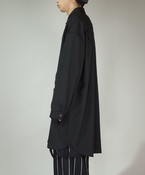 rovtski(ロフトスキー)の「rovtski 【セットアップアイテム】ドロップショルダーオーバーサイズロングシャツ/7S17072401(シャツ/ブラウス・メンズ・グレー/ブラック・FREE)」の11枚目の写真