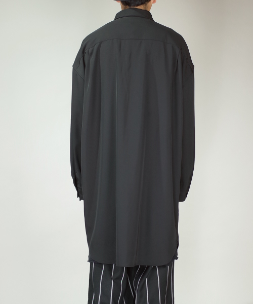 rovtski(ロフトスキー)の「rovtski 【セットアップアイテム】ドロップショルダーオーバーサイズロングシャツ/7S17072401(シャツ/ブラウス・メンズ・グレー/ブラック・FREE)」の10枚目の写真