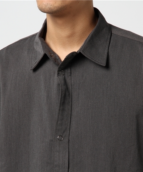 rovtski(ロフトスキー)の「rovtski 【セットアップアイテム】ドロップショルダーオーバーサイズロングシャツ/7S17072401(シャツ/ブラウス・メンズ・グレー/ブラック・FREE)」の5枚目の写真