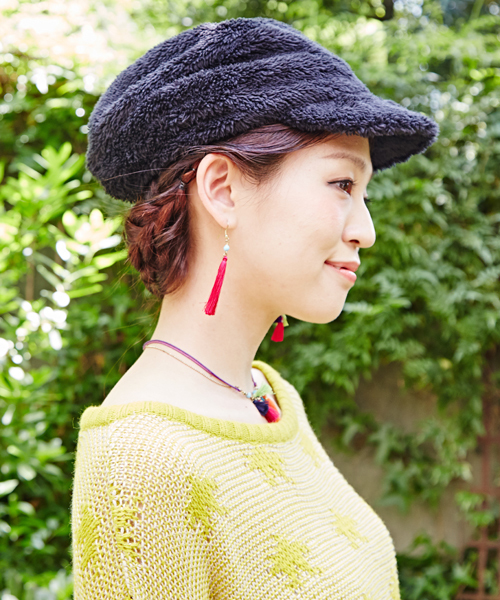 チャイハネ（チャイハネ）の「【チャイハネ】チロルアシンメトリーピアス（ピアス（両耳用）・レディース・ピンク/グリーン/ブルー・FREE）」の9枚目の写真