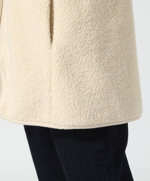 GLOBAL WORK（グローバルワーク）の「リバーシブルボアブルゾン/759643（ブルゾン・レディース・ホワイト/グレー/ベージュ・MEDIUM/LARGE）」の11枚目の写真