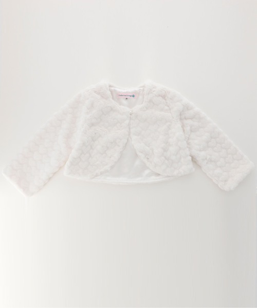 Catherine Cottage（キャサリンコテージ）の「プードルファーボレロ（その他アウター・キッズ・ブラウン/ベージュ/ブラウン系その他3/ホワイト/ブラック系その他2/ブルー/シルバー系その他3/ピンク/シルバー/ブラック/ホワイト系その他/ピンク系その他/ホワイト系その他2・160/110/130/150/90/140/80/120/100）」の4枚目の写真