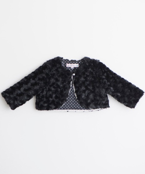 Catherine Cottage（キャサリンコテージ）の「プードルファーボレロ（その他アウター・キッズ・ブラウン/ベージュ/ブラウン系その他3/ホワイト/ブラック系その他2/ブルー/シルバー系その他3/ピンク/シルバー/ブラック/ホワイト系その他/ピンク系その他/ホワイト系その他2・160/110/130/150/90/140/80/120/100）」の5枚目の写真