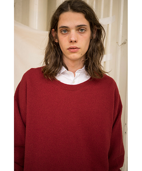 CABANE de ZUCCa（カバンドズッカ）の「ラムウールセーター（ニット/セーター・メンズ・チャコールグレー/ワインレッド/ネイビー・M/M size）」の9枚目の写真