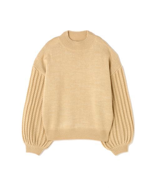 FREE'S MART（フリーズマート）の「袖ケーブルハイネックニット（ニット/セーター・レディース・ベージュ/グレー/イエロー・FREE）」の13枚目の写真