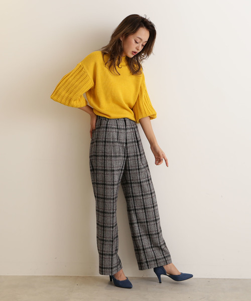 FREE'S MART（フリーズマート）の「袖ケーブルハイネックニット（ニット/セーター・レディース・ベージュ/グレー/イエロー・FREE）」の19枚目の写真