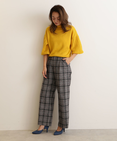 FREE'S MART（フリーズマート）の「袖ケーブルハイネックニット（ニット/セーター・レディース・ベージュ/グレー/イエロー・FREE）」の20枚目の写真