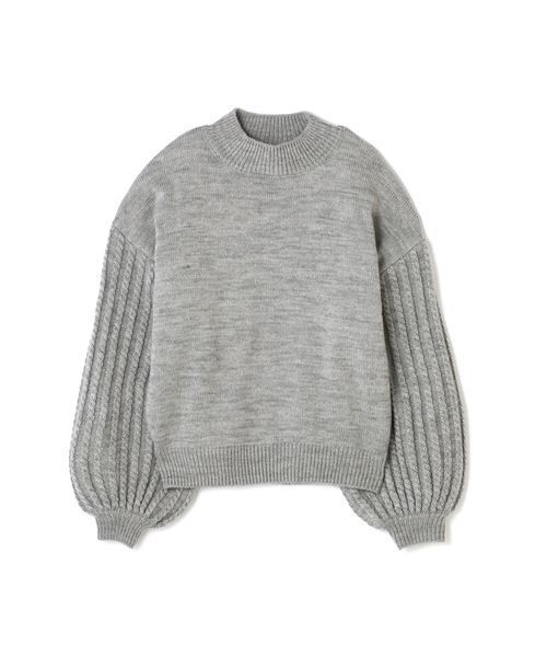 FREE'S MART（フリーズマート）の「袖ケーブルハイネックニット（ニット/セーター・レディース・ベージュ/グレー/イエロー・FREE）」の22枚目の写真