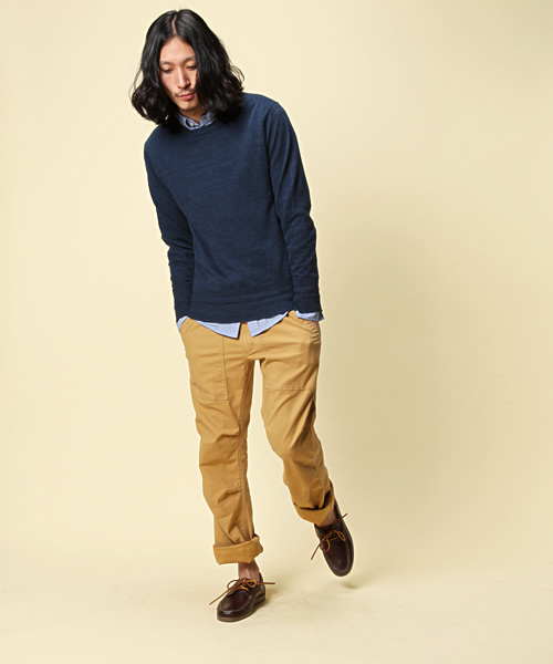 ROSE BUD COUPLES (ローズ バッド カップルズ)の「MSH-12201 オックスフォード ボタンダウン B.D. シャツ(シャツ/ブラウス・メンズ・オフホワイト/ライトブルー/ピンク・SMALL/MEDIUM/LARGE)」の4枚目の写真