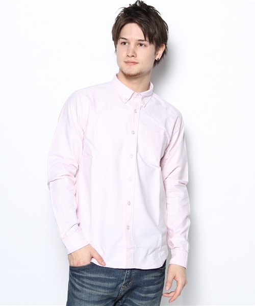 ROSE BUD COUPLES (ローズ バッド カップルズ)の「MSH-12201 オックスフォード ボタンダウン B.D. シャツ(シャツ/ブラウス・メンズ・オフホワイト/ライトブルー/ピンク・SMALL/MEDIUM/LARGE)」の3枚目の写真