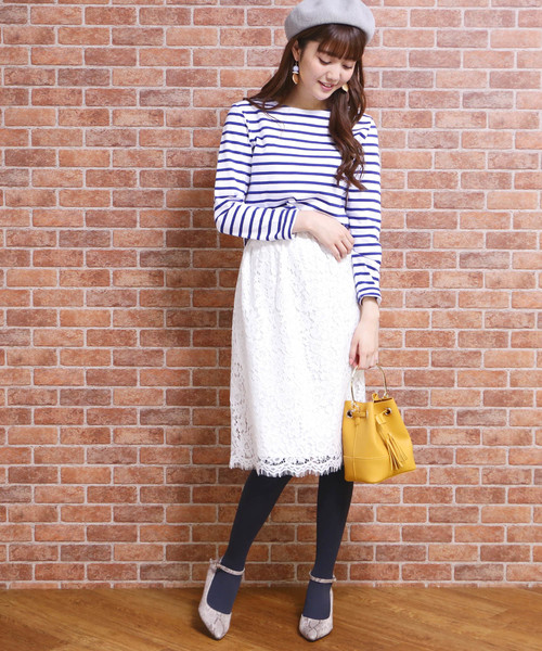 N.(N. Natural Beauty Basic)(エヌエヌナチュラルビューティーベーシック)の「◆度詰めボーダーカットソー(Tシャツ/カットソー・レディース・ホワイト系その他/グリーン系その他/ネイビー/ホワイト系その他2・MEDIUM)」の15枚目の写真