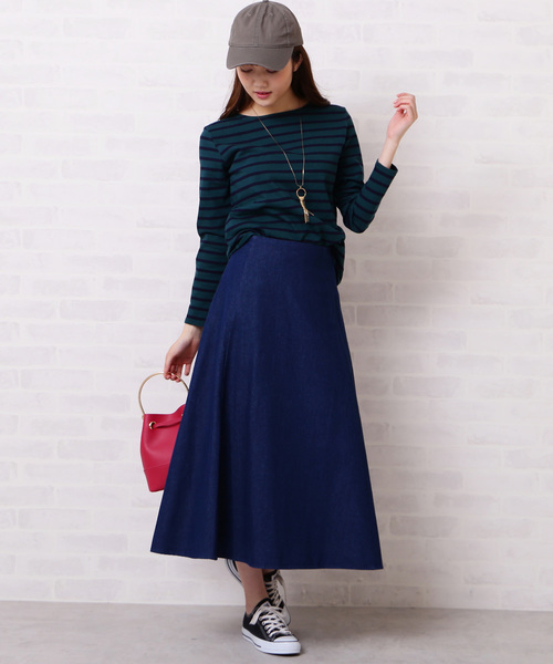 N.(N. Natural Beauty Basic)(エヌエヌナチュラルビューティーベーシック)の「◆度詰めボーダーカットソー(Tシャツ/カットソー・レディース・ホワイト系その他/グリーン系その他/ネイビー/ホワイト系その他2・MEDIUM)」の17枚目の写真