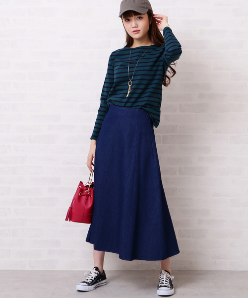 N.(N. Natural Beauty Basic)(エヌエヌナチュラルビューティーベーシック)の「◆度詰めボーダーカットソー(Tシャツ/カットソー・レディース・ホワイト系その他/グリーン系その他/ネイビー/ホワイト系その他2・MEDIUM)」の18枚目の写真