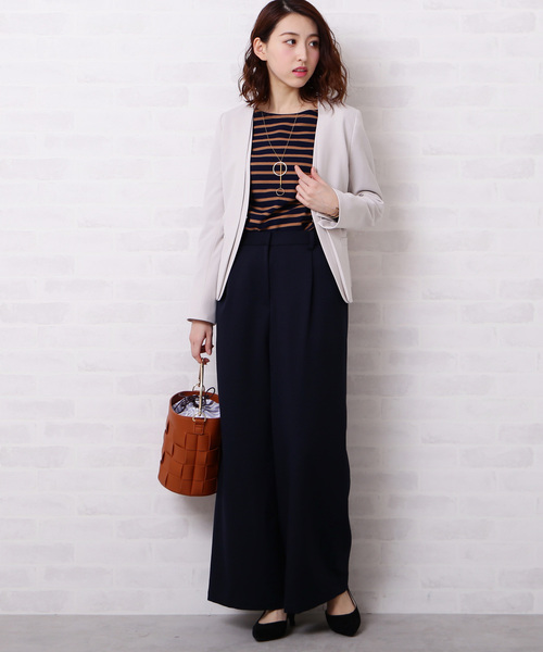 N.(N. Natural Beauty Basic)(エヌエヌナチュラルビューティーベーシック)の「◆度詰めボーダーカットソー(Tシャツ/カットソー・レディース・ホワイト系その他/グリーン系その他/ネイビー/ホワイト系その他2・MEDIUM)」の19枚目の写真