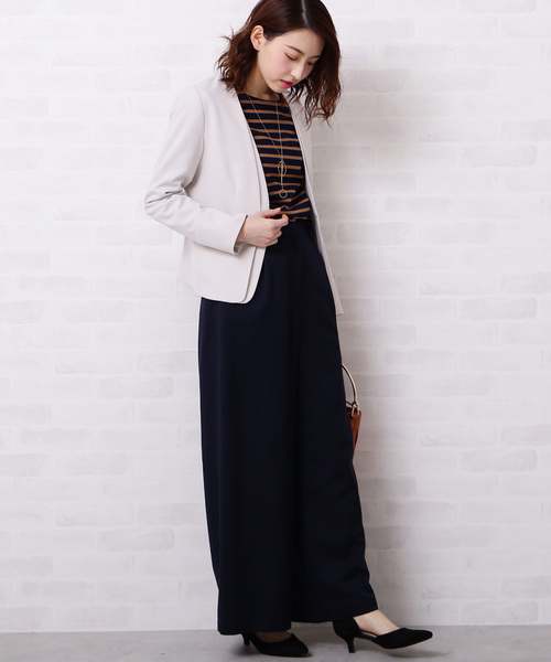 N.(N. Natural Beauty Basic)(エヌエヌナチュラルビューティーベーシック)の「◆度詰めボーダーカットソー(Tシャツ/カットソー・レディース・ホワイト系その他/グリーン系その他/ネイビー/ホワイト系その他2・MEDIUM)」の21枚目の写真