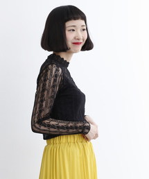 MERLOT | シースルー総レースブラウス1195(シャツ/ブラウス)