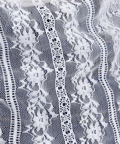 MERLOT（メルロー）の「シースルー総レースブラウス1195（シャツ/ブラウス・レディース・ブラック/ホワイト・FREE）」の11枚目の写真