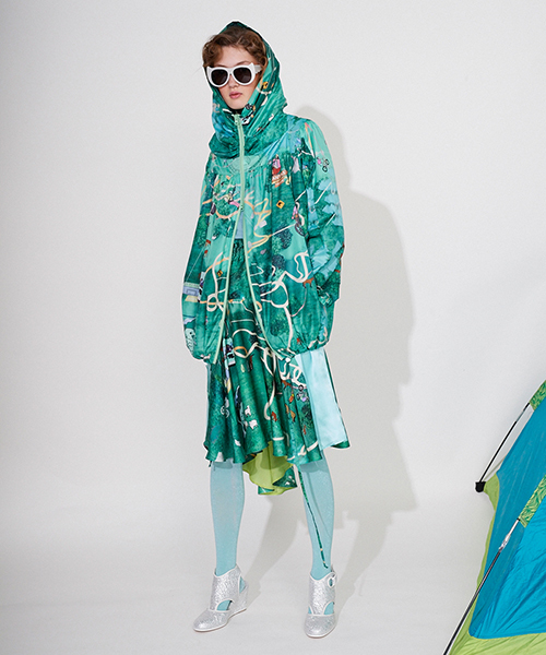 TSUMORI CHISATO ポンチョ風ドルマンブルゾン ジャケット・アウター