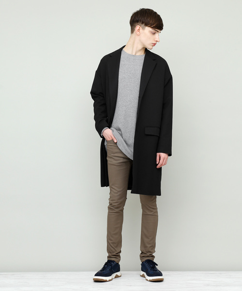 EMMA CLOTHES(エマクローズ)の「コットンワッフルビッグシルエットカットソー(Tシャツ/カットソー・メンズ・ネイビー/ブラック/ブラウン系その他/アイボリー/グレー/ベージュ/チャコール/カーキ・FREE)」の13枚目の写真