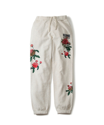 BILLIONAIRE BOYS CLUB EMBROIDERED FLORAL SWEATPANTS 18SPRING