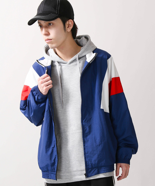 WEGO（ウィゴー）の「WEGO/ナイロンスタンドブルゾン（ブルゾン・メンズ・ブルー/ネイビー/ブラック・LARGE/MEDIUM）」の2枚目の写真