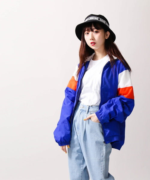 WEGO（ウィゴー）の「WEGO/ナイロンスタンドブルゾン（ブルゾン・メンズ・ブルー/ネイビー/ブラック・LARGE/MEDIUM）」の9枚目の写真