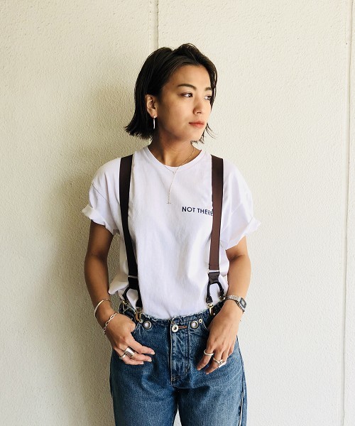 TODAYFUL（トゥデイフル）の「NOT THERE Tシャツ（Tシャツ/カットソー・レディース・レッド/ネイビー・FREE）」の7枚目の写真