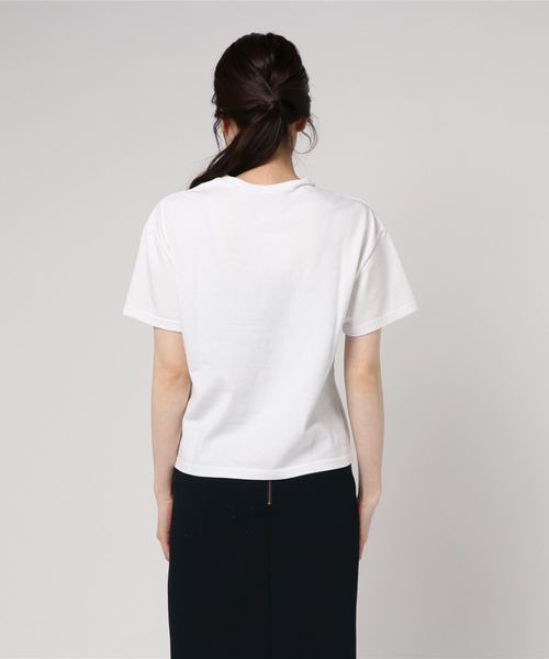 TODAYFUL（トゥデイフル）の「NOT THERE Tシャツ（Tシャツ/カットソー・レディース・レッド/ネイビー・FREE）」の4枚目の写真