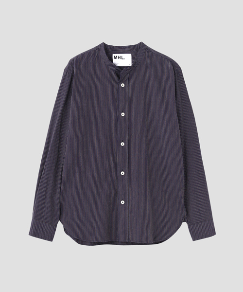 MHL.（エムエイチエル）の「STRIPE COTTON OXFORD（シャツ/ブラウス