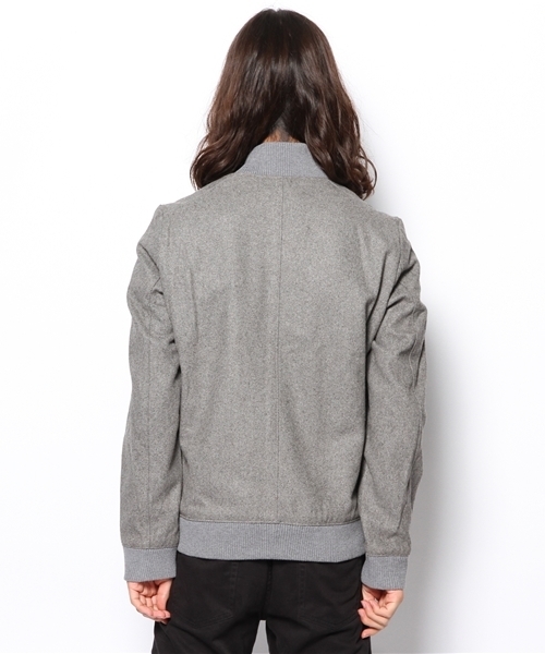 WEGO（ウィゴー）の「WEGO/NEWYORKメルトンスタジャン（スタジャン・メンズ・グレー/ネイビー/ロイヤルブルー・MEDIUM/LARGE）」の6枚目の写真