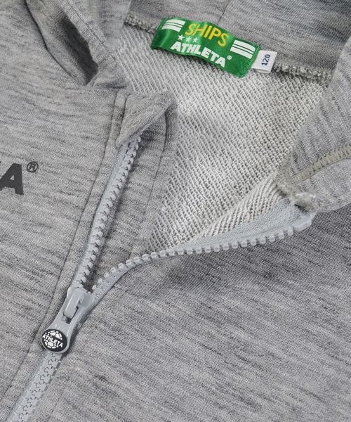 ATHLETA(アスレタ)の「ATHLETA:ジップ フード パーカー【SHIPS別注】(100~130cm)(パーカー・キッズ・ブラック/グレー・100/110/120/130)」の13枚目の写真