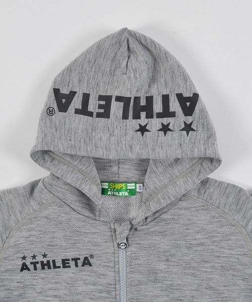 ATHLETA(アスレタ)の「ATHLETA:ジップ フード パーカー【SHIPS別注】(100~130cm)(パーカー・キッズ・ブラック/グレー・100/110/120/130)」の5枚目の写真