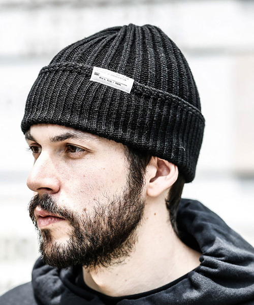 MR.OLIVE(ミスターオリーブ)の「RACAL×MR.OLIVE COLLABORATION / W/A RIB KNIT CAP(ニットキャップ/ビーニー・メンズ・チャコールグレー/ブラック/ダークブラウン/ブラウン・FREE)」の2枚目の写真