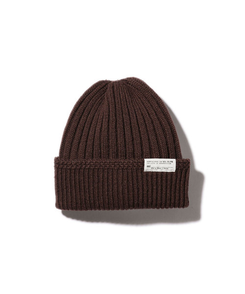 MR.OLIVE(ミスターオリーブ)の「RACAL×MR.OLIVE COLLABORATION / W/A RIB KNIT CAP(ニットキャップ/ビーニー・メンズ・チャコールグレー/ブラック/ダークブラウン/ブラウン・FREE)」の9枚目の写真