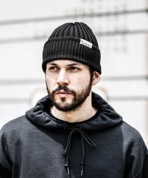 MR.OLIVE(ミスターオリーブ)の「RACAL×MR.OLIVE COLLABORATION / W/A RIB KNIT CAP(ニットキャップ/ビーニー・メンズ・チャコールグレー/ブラック/ダークブラウン/ブラウン・FREE)」の11枚目の写真